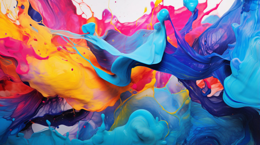 brightly colored liquids are being spread in the air brightly colored liquids are being spread in the air