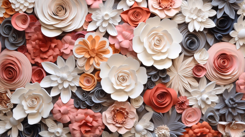 A Flower Wall Bursting with Color