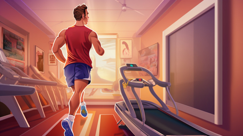 a man running a man running