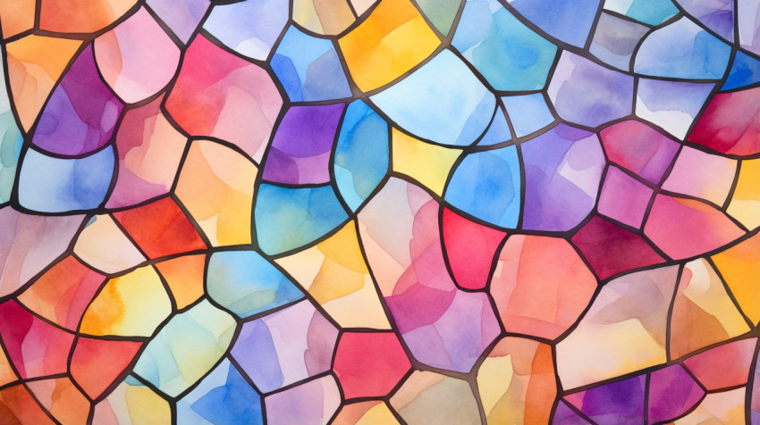 Seamless abstract watercolor stained glass Seamless abstract watercolor stained glass