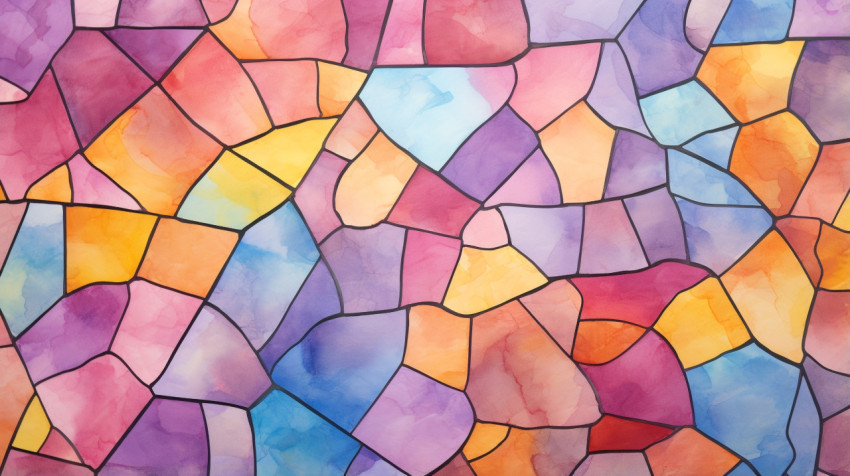 Stained glass abstract watercolor background Stained glass abstract watercolor background