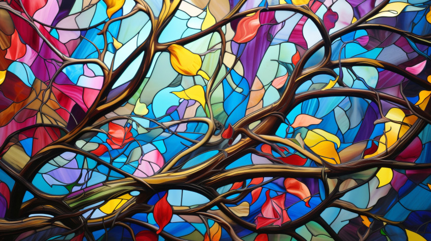 Abstract Artwork Bursting with Color Abstract Artwork Bursting with Color
