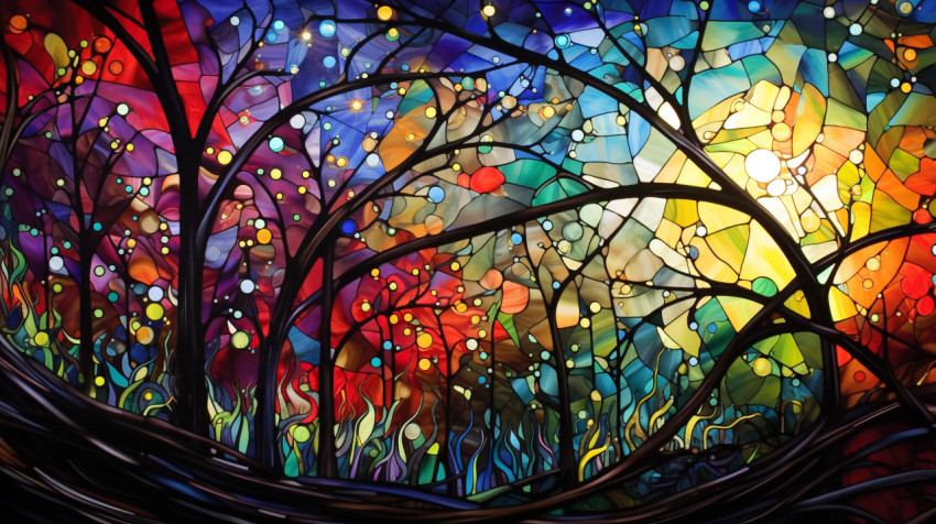 Abstract Art with a Pop of Color Abstract Art with a Pop of Color