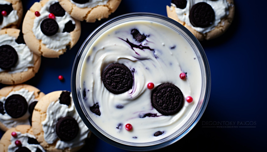 A photo of a cookies and cream milkshake, beverage advertisement photography inspiration Get unlimited access to a library of free ai prompts and ai images to help you generate creative ideas.