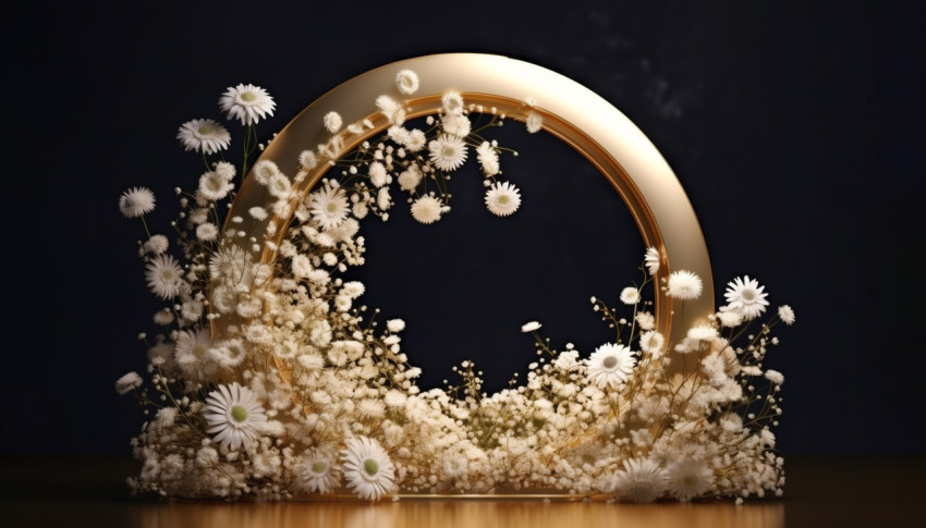 A gold mirror arch decorated with white flowers, free ai prompts and images floral photo backdrops Get unlimited access to a library of free ai prompts and ai images to help you generate creative ideas.