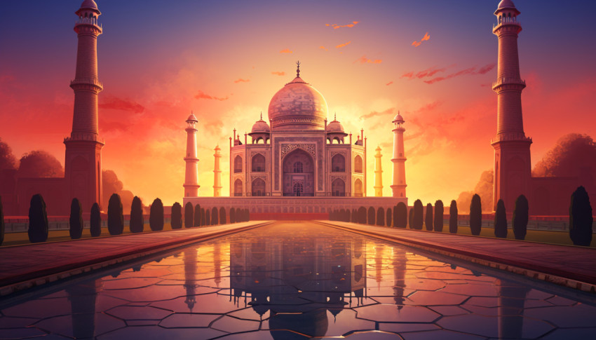 Taj Mahal in Golden Light Taj Mahal in Golden Light