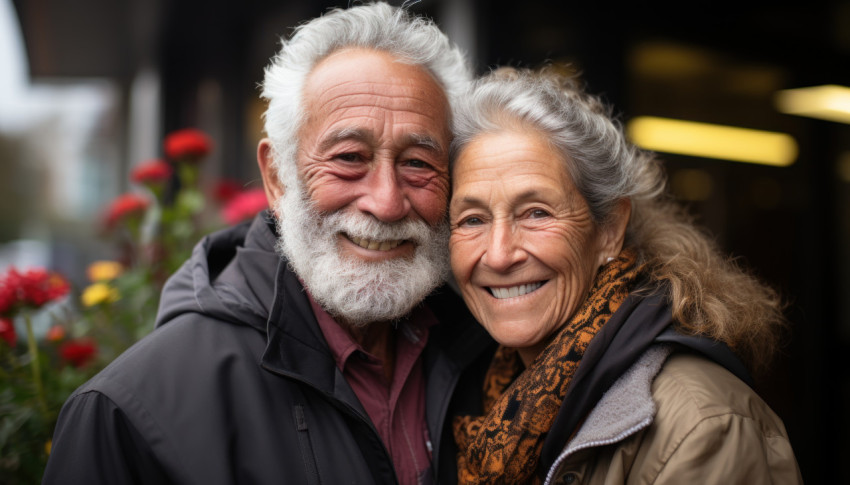 Couple sharing a warm embrace Couple sharing a warm embrace