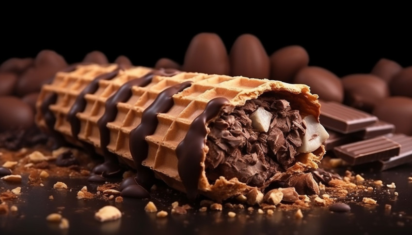 Side view chocolate ice cream with nuts and wafer rolls, free ai prompts for ice cream scoop Get unlimited access to a library of free ai prompts and ai images to help you generate creative ideas.