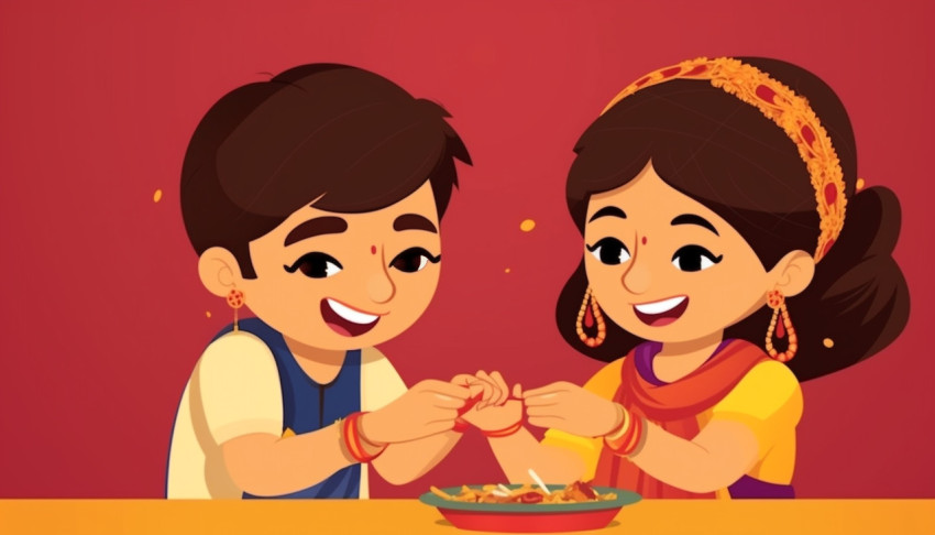 Raksha bandhan sister is tying rakhi on her brothers wrist rakhi celebration in india Get unlimited access to a library of free ai prompts and ai images to help you generate creative ideas.