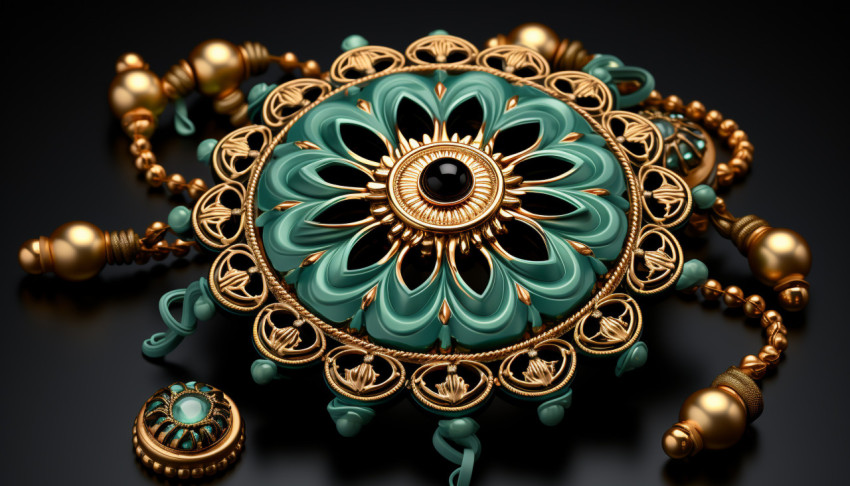 Rakhi background with traditional indian symbols Get unlimited access to a library of free ai prompts and ai images to help you generate creative ideas.