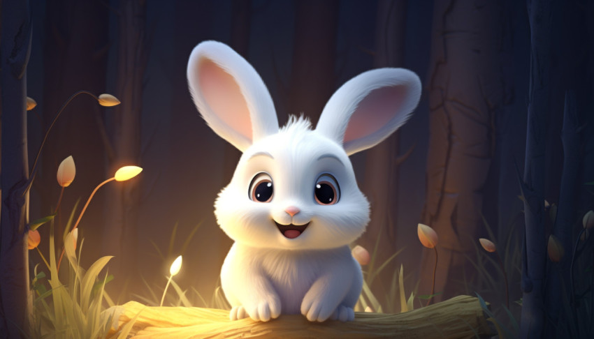 HD Wallpaper of 3D Cute Rabbit HD Wallpaper of 3D Cute Rabbit