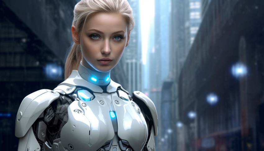 An image of female artificial intelligence An image of female artificial intelligence
