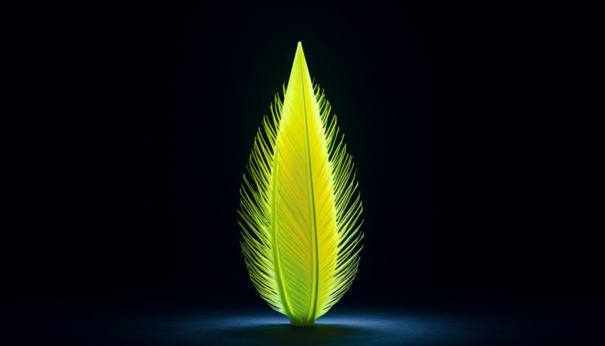 A yellow cone shaped object with a pointy tip that has a pointy A yellow cone shaped object with a pointy tip that has a pointy
