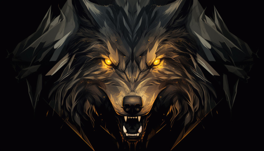 Cool Wolf Illustration Cool Wolf Illustration