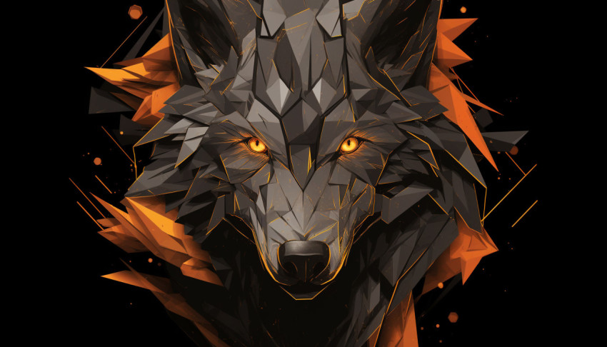 Mysterious wolf vector illustration Mysterious wolf vector illustration, midjourney ai art, ai art, midjourney free prompts