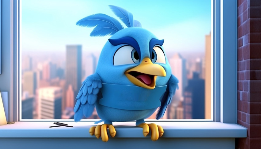 Blue Bird Enjoying the Sunlight Blue Bird Enjoying the Sunlight