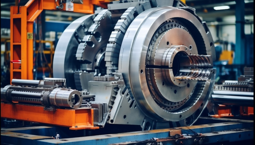 Metal industry workshop modern machinery building steel parts Metal industry workshop modern machinery building steel parts