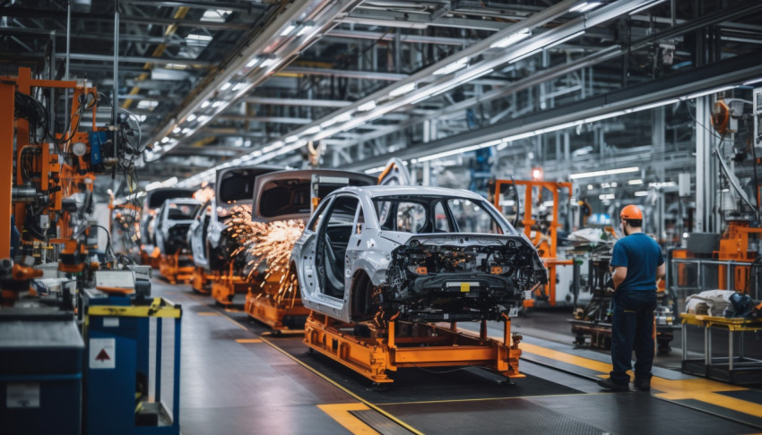 Car Manufacturing in Progress Car Manufacturing in Progress