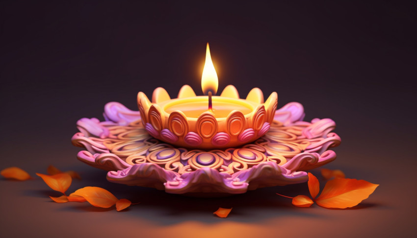 Bright diya for a happy diwali Bright diya for a happy diwali, diwali festival stock image, diwali festival ai prompt