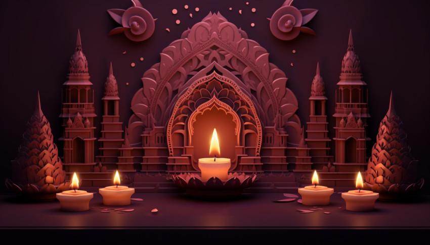 Three lit diya flames on a dark background Three lit diya flames on a dark background, diwali festival stock image, diwali festival ai prompt