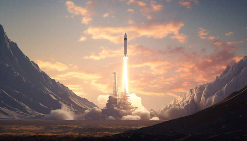 A rocket taking off out of the atmosphere A rocket taking off out of the atmosphere, chandrayaan images hd