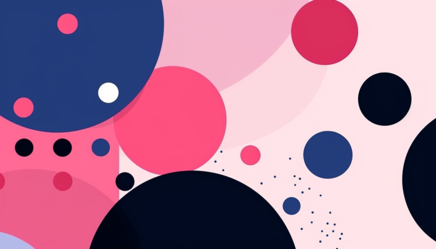 Abstract background with circles Abstract background with circles, memphis style art