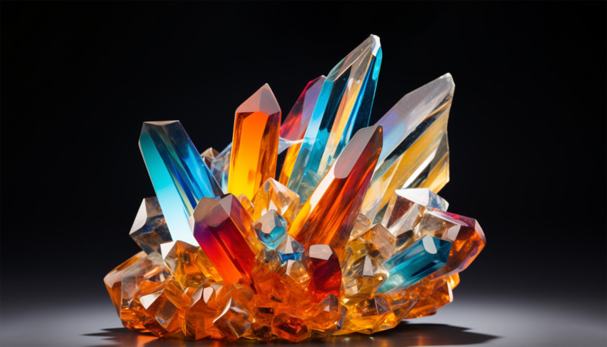 rainbow glass crystal sculpture rainbow glass crystal sculpture
