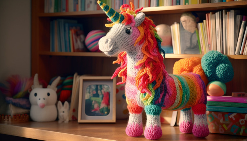 Unicorn Plush Toy Reading Book Unicorn Plush Toy Reading Book