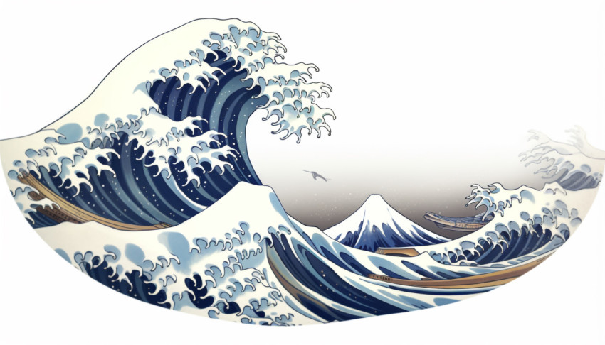 the great wave on white background kanta the great wave on white background kanta
