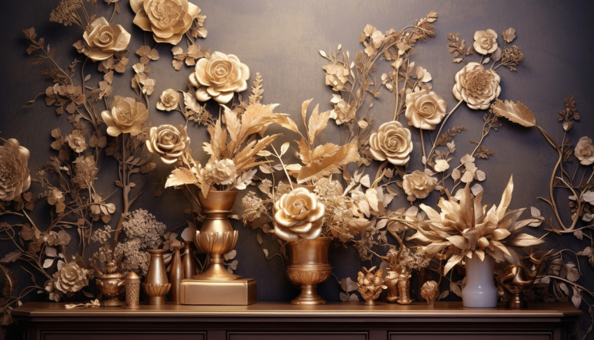 3d floral wallpaper gold 3d wallpapers 3d floral wallpaper gold 3d wallpapers, embossing styles