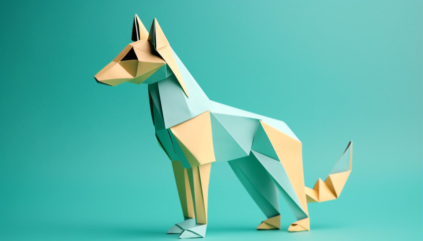 Blue Fox Paper Art Blue Fox Paper Art