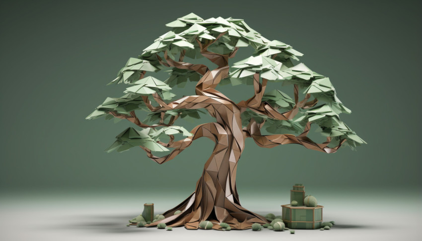 Origami Tree Decoration Origami Tree Decoration