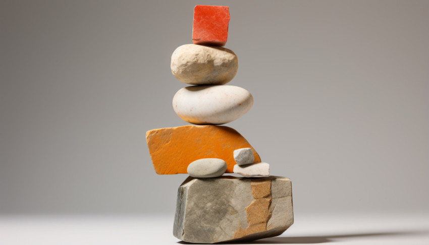 Small stack of rocks to balance Small stack of rocks to balance