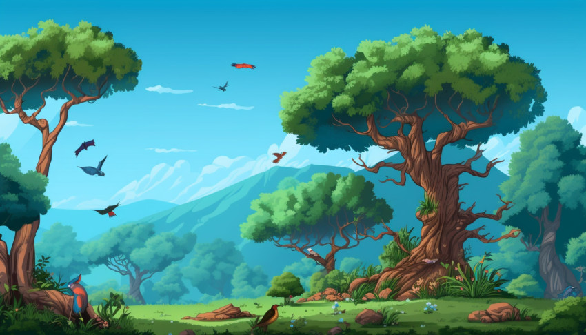 Classic Pixelated Trees Classic Pixelated Trees