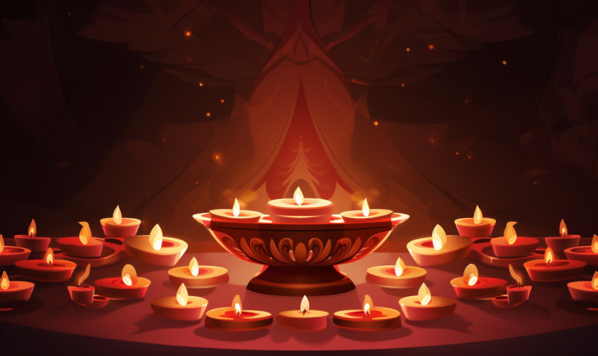 Diyas vector illustration for pooja Diyas vector illustration for pooja, diwali festival stock image, diwali festival ai prompt