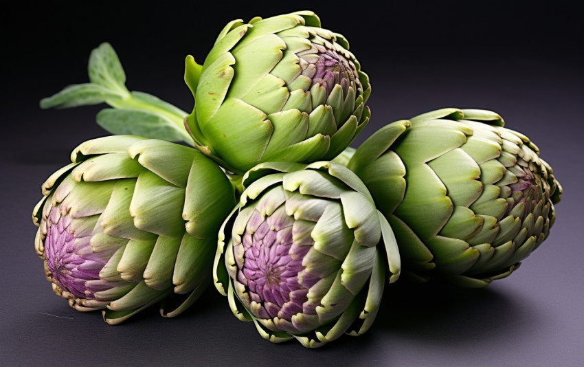 Fresh artichokes isolated on white Fresh artichokes isolated on white, artichoke image