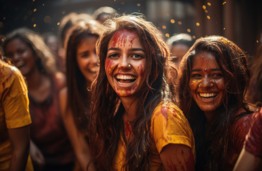 Smiling girls sharing fun moments with everyone Smiling girls sharing fun moments with everyone