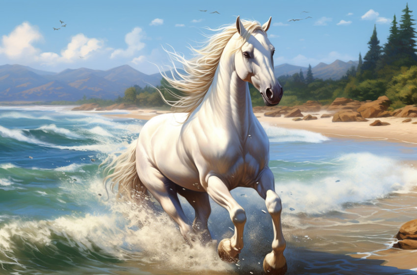 Horse country Watercolor Art Horse country Watercolor Art