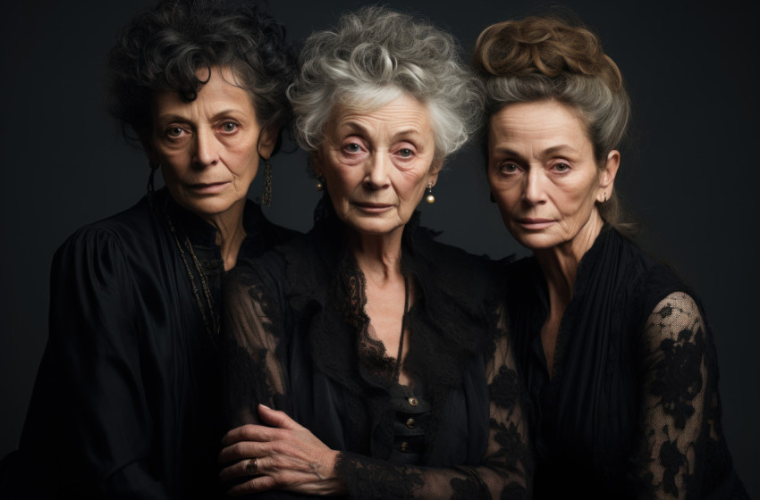 Candid shot of three senior women happily posing for a photo celebrating the beauty of enduring friendship Candid shot of three senior women happily posing for a photo celebrating the beauty of enduring friendship