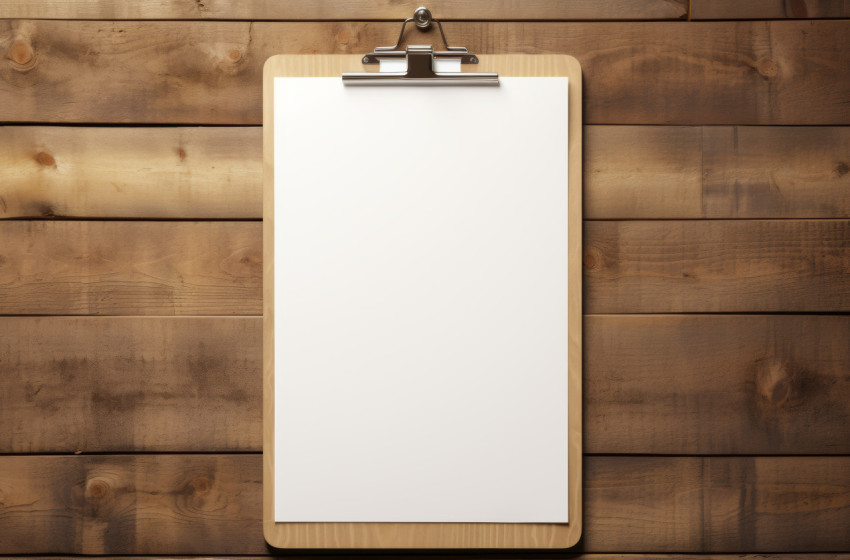 Notepad hanging on a board ready for jotting down your creative sparks Notepad hanging on a board ready for jotting down your creative sparks