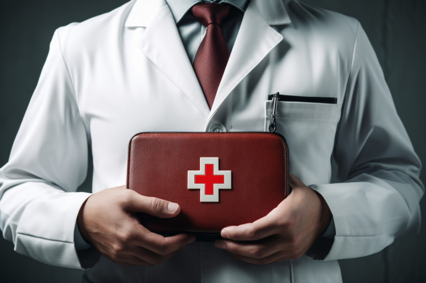 Doctor with red cross emblem on white background premium photo image 123, health and medical stock image Get unlimited access to a library of free ai prompts and ai images to help you generate creative ideas.