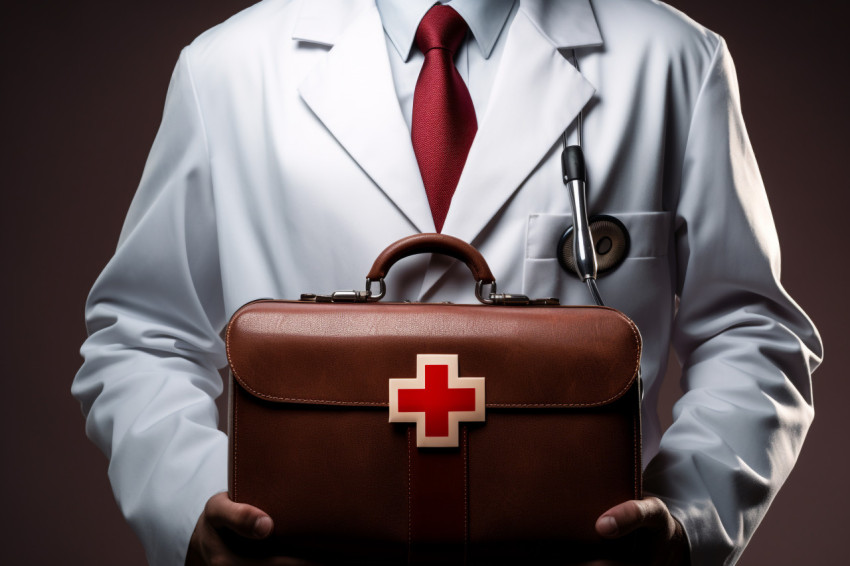 Doctor with red cross emblem on white background premium photo image 123, health and medical stock image Get unlimited access to a library of free ai prompts and ai images to help you generate creative ideas.