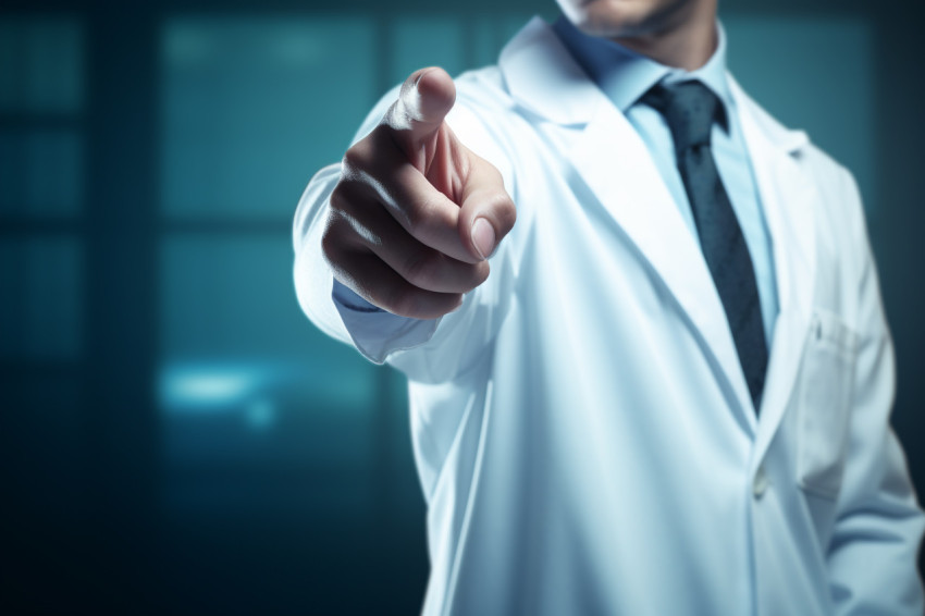 Doctor pointing to a blue hand pointing stock photo, health and medical stock image Get unlimited access to a library of free ai prompts and ai images to help you generate creative ideas.
