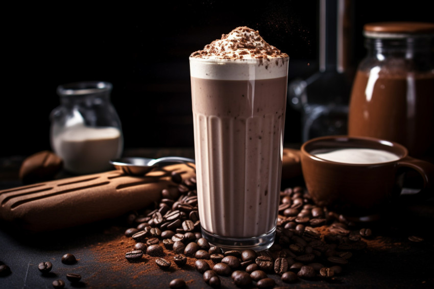 A photo of a coffee milkshake, beverage advertisement photography inspiration Get unlimited access to a library of free ai prompts and ai images to help you generate creative ideas.