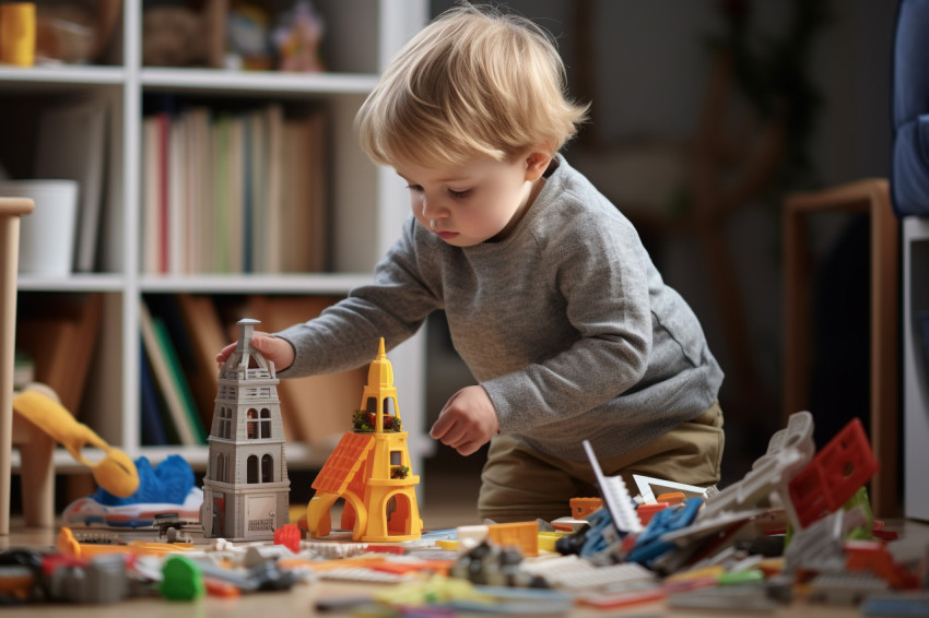 Picture of a child helping clean and learning to do things on th Picture of a child helping clean and learning to do things on th