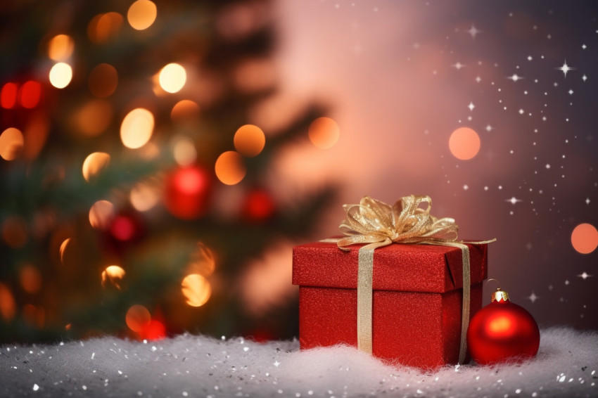 A photo of red Merry Christmas and Happy New Year handwriting on A photo of red Merry Christmas and Happy New Year handwriting on