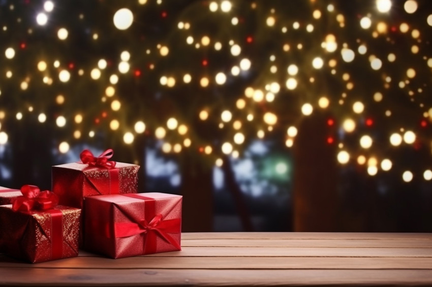 A photo of a christmas and new year background with an empty, da A photo of a christmas and new year background with an empty, da