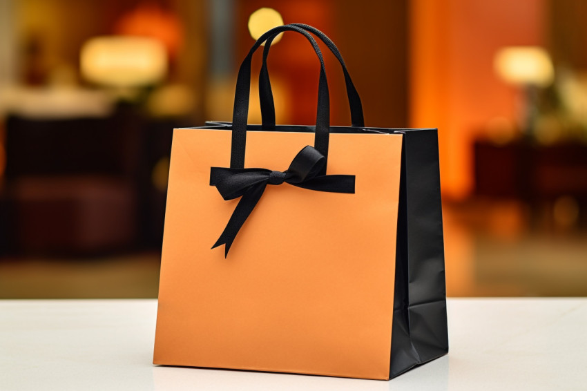 An empty shopping bag waiting to be filled with black friday deals
