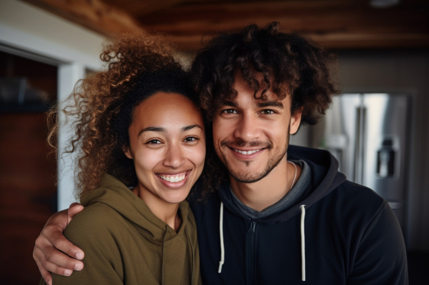 Interracial couple moving in together Interracial couple moving in together