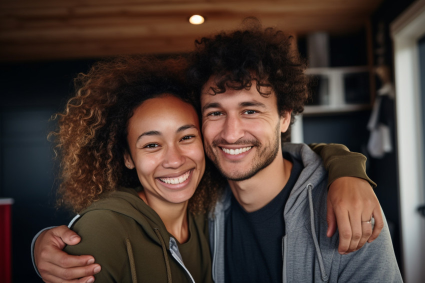 Interracial couple moving in together Interracial couple moving in together